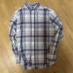 【希少90s】ラルフローレン BLAIRE 長袖チェックシャツ M 紫 ボルドーのサムネイル