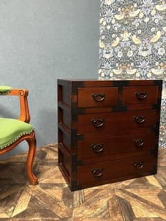 民芸調家具 チェスト 和箪笥 昭和レトロ 当時物 インテリア