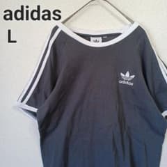 【美品】adidas 半袖Tシャツ トレファイルロゴ 刺繍ロゴのサムネイル