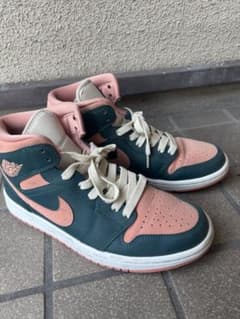 Nike Air Jordan 1 Mid ダークブルー/ピンクのサムネイル