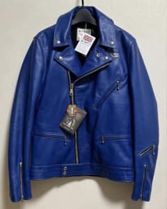 未使用 ルイスレザー 38 サイクロン 青 ブルー タイトフィット
