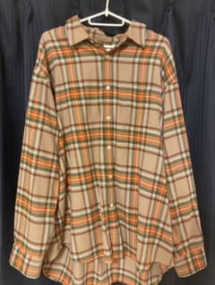 チェックシャツ XL ゆるだぼ 秋カラー 古着MIXのサムネイル