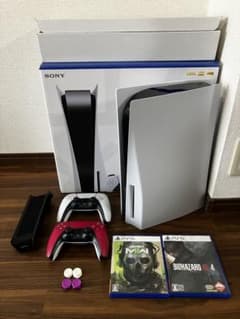 【美品・付属完備】PS5本体＋コントローラー2個（カスタムコン含む）＋ソフト3本のサムネイル