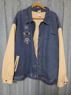 ワ*ン様 超激レア90s ディズニー ティガー スタジャン 中綿 デニム 超極太 超激レア90s ディズニー ティガー スタジャン 中綿 デニム 超極太