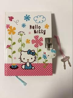 ハローキティ 鍵付き日記帳 ノート ダイアリー - メルカリ