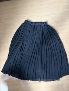 黒 プリーツスカート 130cmのサムネイル