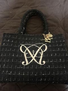 OLIVE des OLIVE　刺繍入りミニトート　ブラックのサムネイル