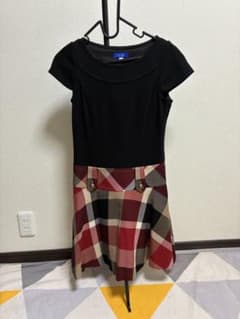 BLUE LABEL CRESTBRIDGE チェック柄ワンピース 着丈79cmのサムネイル