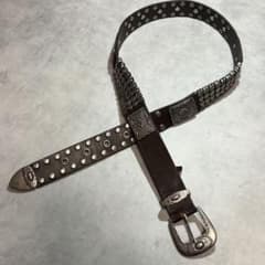 Studded Leather Belt Y2K 00S Archive 重厚 Studded Leather Belt Y2K 00S Archive 重厚 - メルカリ