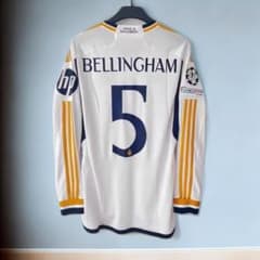24-25 レアル・マドリード Bellingham 背番号5 長袖 シャツ - メルカリ
