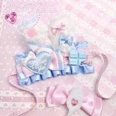 ぬい服 ぬい ヘッドドレス パフェ うさぎ 10cm ピンク ハンドメイド