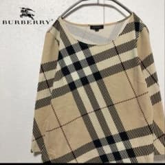 BURBERRY LONDON】希少 バーバリーチェック ストレッチカットソー