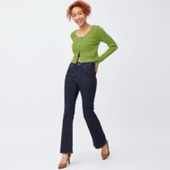 GU ミドルライズフレアジーンズ(丈標準73.0～77.0cm)のサムネイル