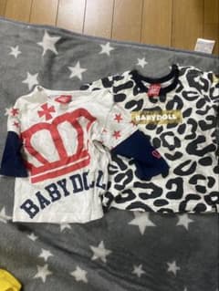 最終値下げ‼️ 2点セット！BABYDOLL レオパード柄 Tシャツ 90cmのサムネイル