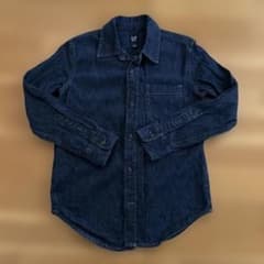 GAP デニム ダンガリーシャツ ダークブルー