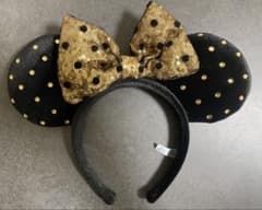 ディズニー ミニー カチューシャ ブラック ゴールドのサムネイル