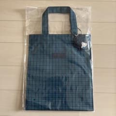 familiar ファミリア トートバッグ 青 ギンガムチェック チェック 大のサムネイル