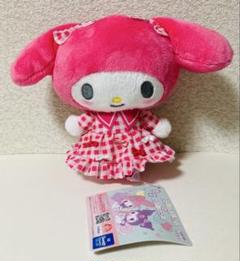 マイメロディ•クロミ　リボンいっぱい！　ギンガムチェックぬいぐるみ　日本限定
