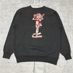 90s Hanes 幸運の女神 キャラクター両面プリント スウェットトレーナー 