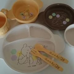 [ねこばす様専用]ベビー食器セット⭐プーさん⭐説明書付きのサムネイル
