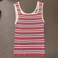 最終 w closet 【2WAY】配色リブニットタンクトップのサムネイル