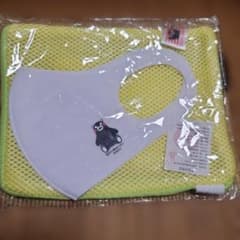 くまモン イラスト付きマスク メッシュケースのサムネイル