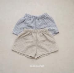mimi market チェック柄 ショートパンツ エル　beigeのサムネイル