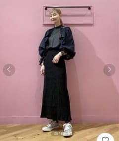 Ray BEAMS  シャーリングマキシスカートのサムネイル