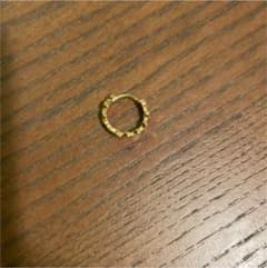 24金　輪っか片方ピアスのサムネイル
