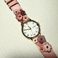 希少】COACH アーデン ティーローズ フラワー 腕時計 ピンク 花柄