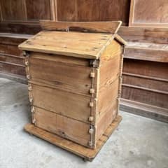 昭和レトロ 木製角型セイロ3段 木製蒸し器 - メルカリ