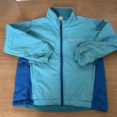 mont-bell キッズ　ライトシェルジャケット 110 水色のサムネイル
