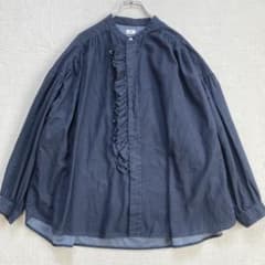 極美品・26SS✨buoy buoy　綿サテンピグメント染フリルシャツ 極美品・26SS✨buoy buoy 綿サテンピグメント染フリルシャツ - メルカリ