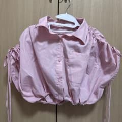 ドロストクロップド丈シャツのサムネイル