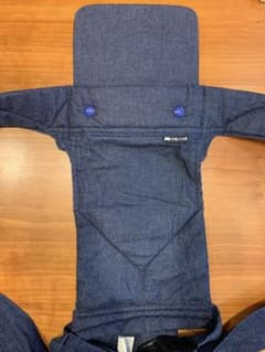 ※新品※しろくま堂昔ながらのおんぶ紐(スタンダード) ヒッコリー(裏側)のサムネイル