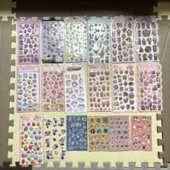 お*。様 キャラ　マシュマロシール　ぷくぷくシール 立体シール 大量　19枚セッのサムネイル