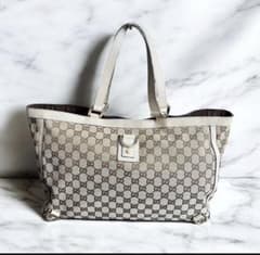 GUCCI トートバッグ PVC×レザー GGスプリーム 大容量 141624 - メルカリ