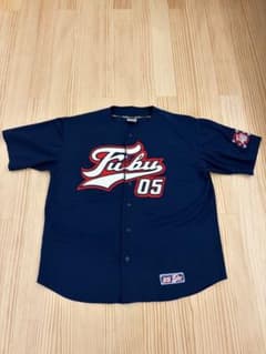 FUBU ゲームシャツ ネイビー ビッグロゴ 05 HIPHOP B系 - メルカリ