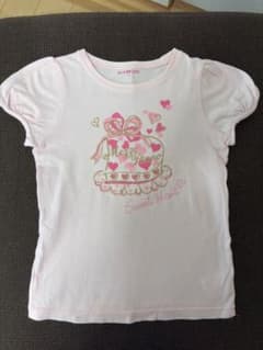 mezzo piano ハートプリント 半袖Tシャツ 130cmのサムネイル