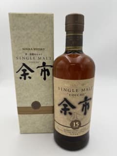 【希少・残小】ニッカウヰスキー　シングルモルト　余市15年　700ｍｌ 希少・残小】ニッカウヰスキー シングルモルト 余市15年 700ml