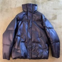 ZARA ダウンジャケット フェイクレザーのサムネイル