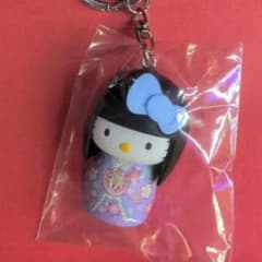 新品 未開封 日本限定 ハローキティ サンリオ こけし キーホルダー