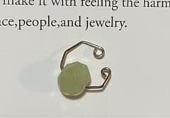 Prehnite ear cuffs / ear cuffs / handmade / Agate, also for those who like