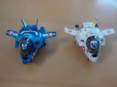 ハセガワ たまごひこーき バルキリー 完成品 2機セット オリジナル塗装のサムネイル