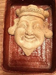 Thumbnail of 陶器製七福神顔の彫刻