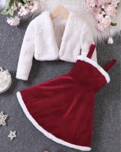 m♡様専用  クリスマス キャミワンピース キッズ SHEINのサムネイル