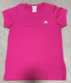 adidas アディダス 半袖Tシャツ ピンク Mのサムネイル