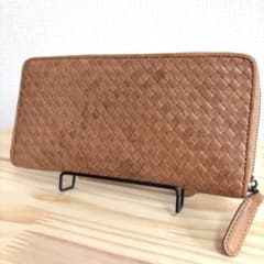 genten ゲンテン トラフォロ 編み込み 長財布 イントレチャート 茶 genten ゲンテン トラフォロ 編み込み 長財布 イントレチャート 茶