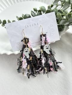 No.28 おばけハロウィンタッセルピアス/イヤリングのサムネイル