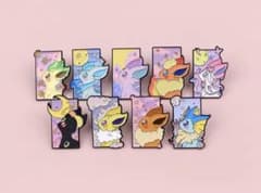 8.ポケモン☆ブイズ☆イーブイフレンズ☆ピンバッジ☆9点セット - メルカリ
